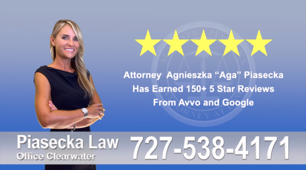 Immigration Attorney Clearwater Polish Agnieszka, Aga, Piasecka, Client, reviews, avvo, google, five star, 5-star, superb, best attorney